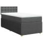 Preview: Boxspringbett mit Matratze Dunkelgrau 90x200 cm Stoff