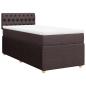 Preview: Boxspringbett mit Matratze Dunkelbraun 100x200 cm Stoff