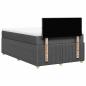 Preview: Boxspringbett mit Matratze Dunkelgrau 120x190 cm Stoff