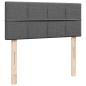 Preview: Boxspringbett mit Matratze Dunkelgrau 120x190 cm Stoff