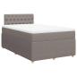 Preview: Boxspringbett mit Matratze Taupe 120x190 cm Stoff