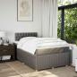 Preview: Boxspringbett mit Matratze Taupe 120x190 cm Stoff