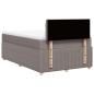 Preview: Boxspringbett mit Matratze Taupe 120x190 cm Stoff