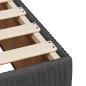 Preview: Boxspringbett mit Matratze Dunkelgrau 100x200 cm Stoff