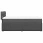 Preview: Boxspringbett mit Matratze Dunkelgrau 100x200 cm Stoff