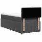 Preview: Boxspringbett mit Matratze Dunkelgrau 100x200 cm Stoff