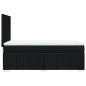 Preview: Boxspringbett mit Matratze Schwarz 100x200 cm Stoff
