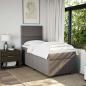 Preview: Boxspringbett mit Matratze Taupe 100x200 cm Stoff