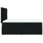 Preview: Boxspringbett mit Matratze Schwarz 160x200 cm Stoff