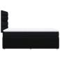 Preview: Boxspringbett mit Matratze Schwarz 80x200 cm Stoff