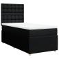 Preview: Boxspringbett mit Matratze Schwarz 80x200 cm Stoff