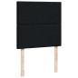 Preview: Boxspringbett mit Matratze Schwarz 90x200 cm Stoff