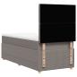 Preview: Boxspringbett mit Matratze Taupe 90x200 cm Stoff