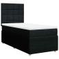 Preview: Boxspringbett mit Matratze Schwarz 100x200 cm Stoff
