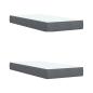 Preview: Boxspringbett mit Matratze Dunkelgrau 200x200 cm Samt