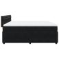 Preview: Boxspringbett mit Matratze Schwarz 200x200 cm Samt