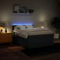 Preview: Boxspringbett mit Matratze Blau 160x200 cm Stoff