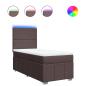Preview: Boxspringbett mit Matratze Dunkelbraun 80x200 cm Stoff