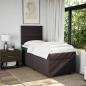 Preview: Boxspringbett mit Matratze Dunkelbraun 80x200 cm Stoff