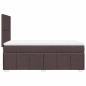 Preview: Boxspringbett mit Matratze Dunkelbraun 80x200 cm Stoff
