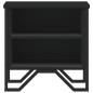 Preview: Nachttisch Schwarz 2 Stk. 40x30x40 cm Holzwerkstoff