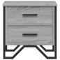 Preview: Nachttisch Grau Sonoma 40x41x40 cm Holzwerkstoff