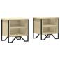 Preview: Nachttische 2 Stk. Sonoma Eiche 40x30x40 cm Holzwerkstoff