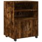 Preview: Rollschrank Räuchereiche 60x48x81 cm Holzwerkstoff