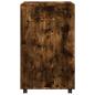Preview: Rollschrank Räuchereiche 60x48x81 cm Holzwerkstoff