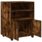 Preview: Rollschrank Räuchereiche 60x48x81 cm Holzwerkstoff