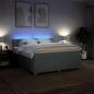 Preview: Boxspringbett mit Matratze Dunkelgrau 180x200 cm Stoff