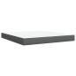 Preview: Boxspringbett mit Matratze Dunkelgrau 180x200 cm Stoff