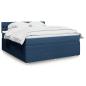Preview: ARDEBO.de - Boxspringbett mit Matratze Blau 180x200 cm Stoff