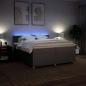 Preview: Boxspringbett mit Matratze Taupe 200x200 cm Stoff