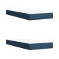 Preview: Boxspringbett mit Matratze Blau 200x200 cm Stoff