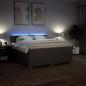 Preview: Boxspringbett mit Matratze Taupe 200x200 cm Stoff