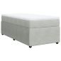 Preview: Boxspringbett mit Matratze Hellgrau 90x200 cm Samt