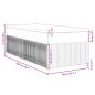 Preview: Boxspringbett mit Matratze Hellgrau 90x200 cm Samt