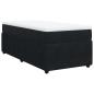 Preview: Boxspringbett mit Matratze Schwarz 90x200 cm Samt