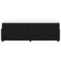Preview: Boxspringbett mit Matratze Schwarz 90x200 cm Samt