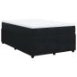 Preview: Boxspringbett mit Matratze Schwarz 120x190 cm Samt
