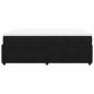 Preview: Boxspringbett mit Matratze Schwarz 120x190 cm Samt