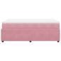 Preview: Boxspringbett mit Matratze Rosa 120x200 cm Samt