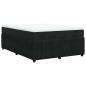 Preview: Boxspringbett mit Matratze Schwarz 140x190 cm Samt