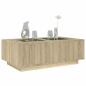 Preview: Couchtisch mit Infinity-LED Sonoma-Eiche 116x69x40 cm