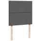 Preview: Boxspringbett mit Matratze Dunkelgrau 90x190 cm Stoff