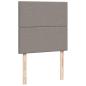 Preview: Boxspringbett mit Matratze Taupe 90x190 cm Stoff