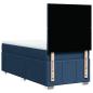 Preview: Boxspringbett mit Matratze Blau 90x190 cm Stoff