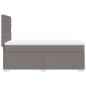 Preview: Boxspringbett mit Matratze Taupe 100x200 cm Stoff