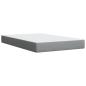 Preview: Boxspringbett mit Matratze Hellgrau 120x190 cm Stoff